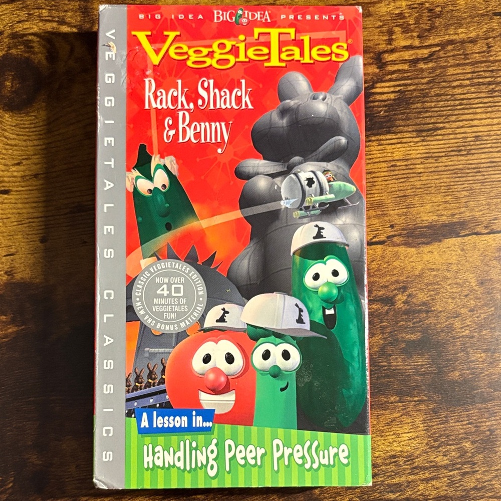 🛑LAST CHANCE🛑VeggieTales Rack, Shack & Benny VHS BUY NOW